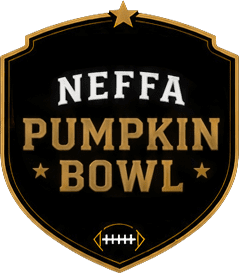 NEFFA Pumpkin Bowl logo with football emblem.